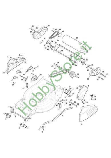 Picture of Chassis E Regolazione Altezza di Taglio