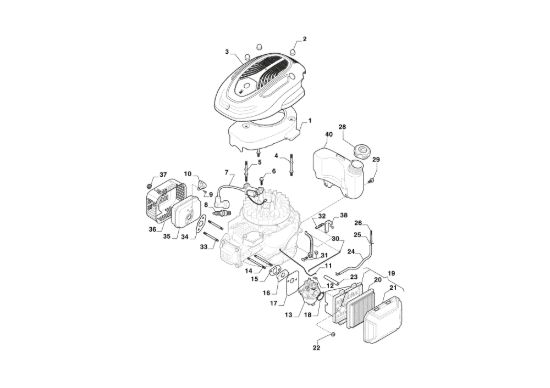 Picture of Motore - Carburatore, Serbatoio _ WBE 200 LS