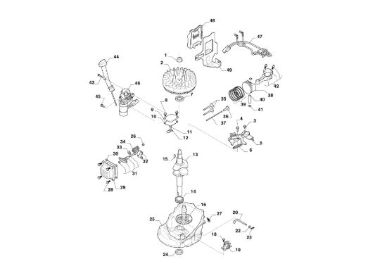 Picture of Motore - Pistone, Albero Motore _ WBE 200 LS