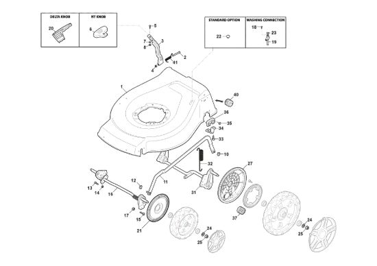 Picture of Chassis E Regolazione Altezza di Taglio