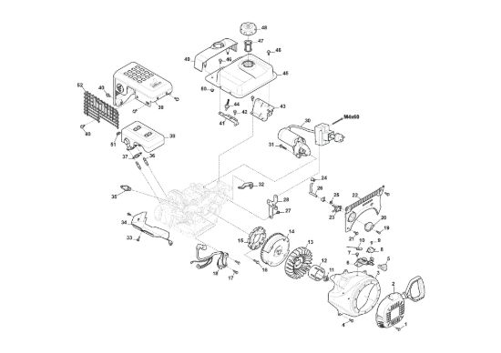Picture of Motore WS 210 - Ass. Avviatore, Serbatoio
