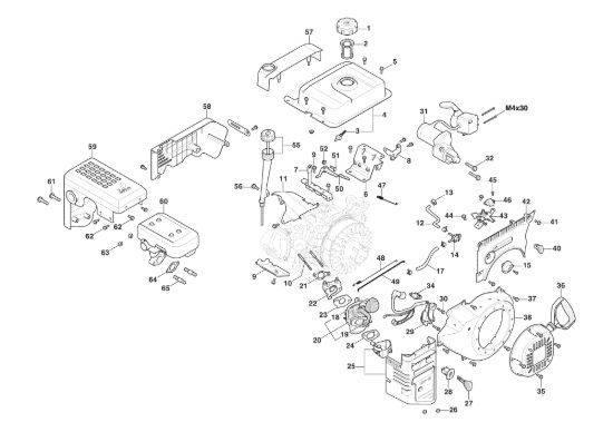 Picture of Motore WS 380 - Ass. Avviatore, Serbatoio