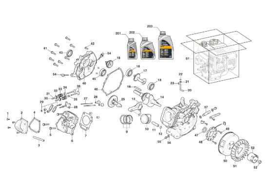 Picture of Motore WS 380 - Pistone, Albero Motore