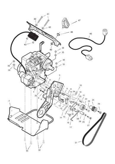 Picture of Engine, belts