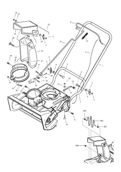 Picture of Handle, chute