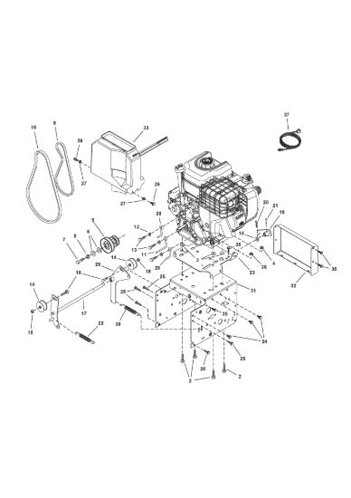 Picture of Engine, belts