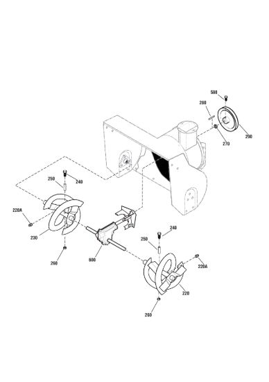 Picture of Gear case, auger