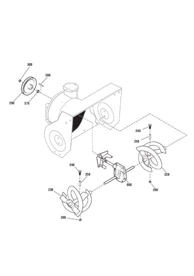 Picture of Gear case, auger