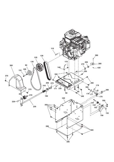 Picture of Engine, belts