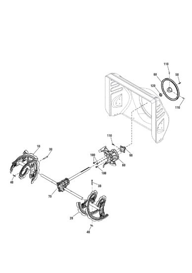 Picture of Gear case, auger