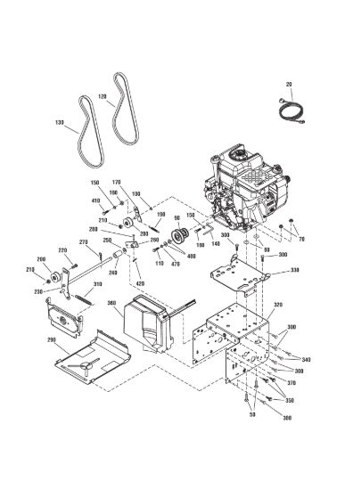 Picture of Engine, belts