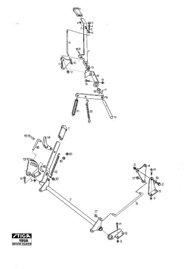 Picture of Mower Deck 85B Controls Lifting Device