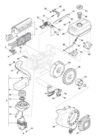Picture of Motore - Ass. Avviatore, Serbatoio