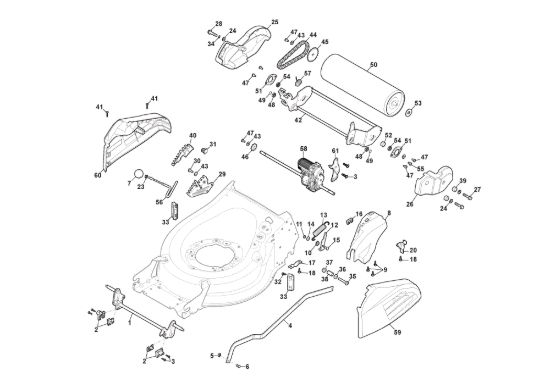 Picture of Chassis E Regolazione Altezza di Taglio