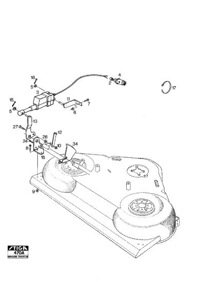 Picture of El. Mowing Height Adj (Fits 100M)