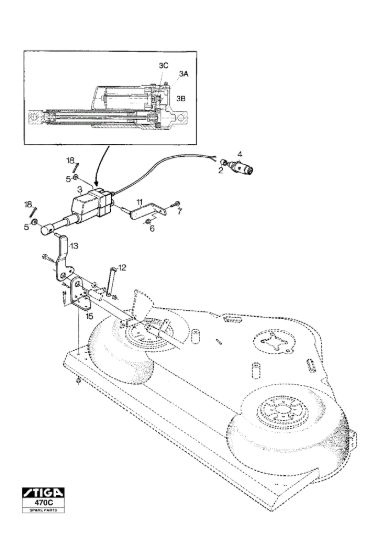 Picture of El. Mowing Height Adj (Fits 100M)