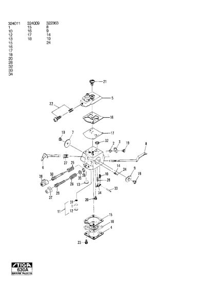 Picture of Petrol Trimmer Carburettor