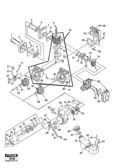 Picture of Petrol Trimmer Engine
