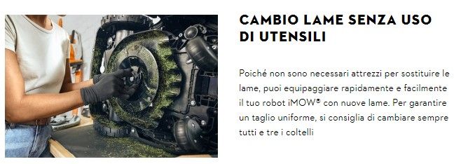Cambio lame Stihl senza uso di attrezzi