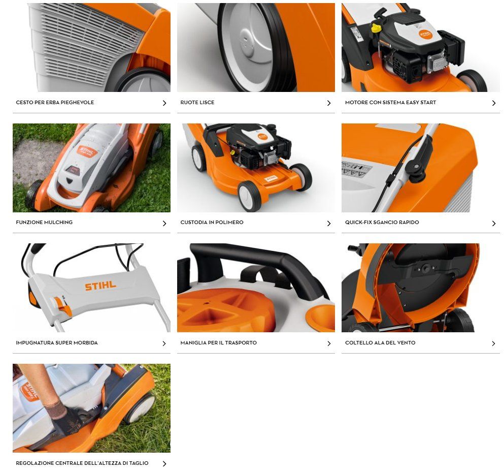 caratteristiche tosaerba Stihl