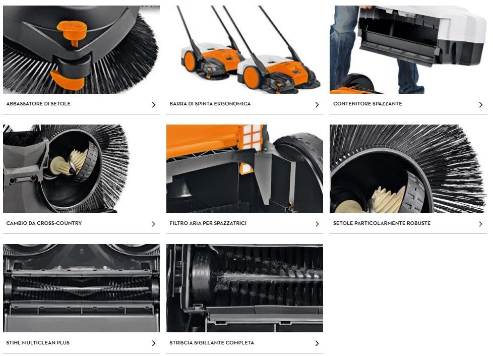 Caratteristiche spazzatrice stihl